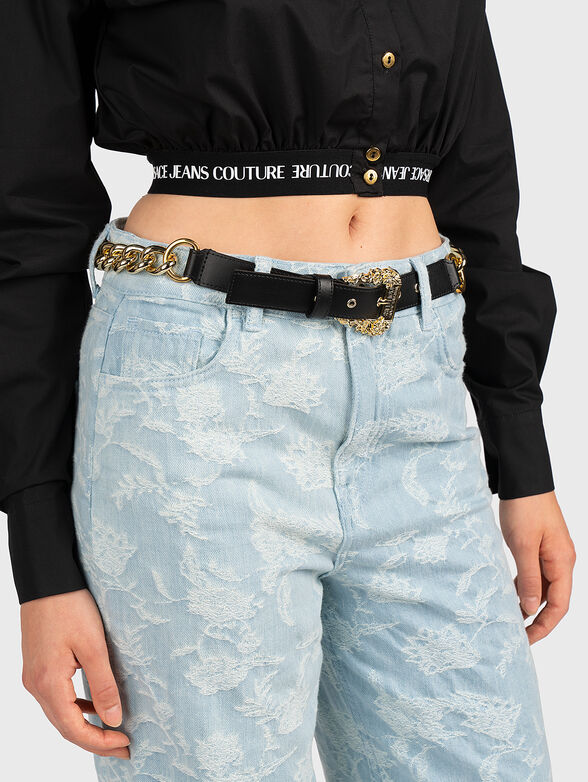 Black belt with golden buckle - 2