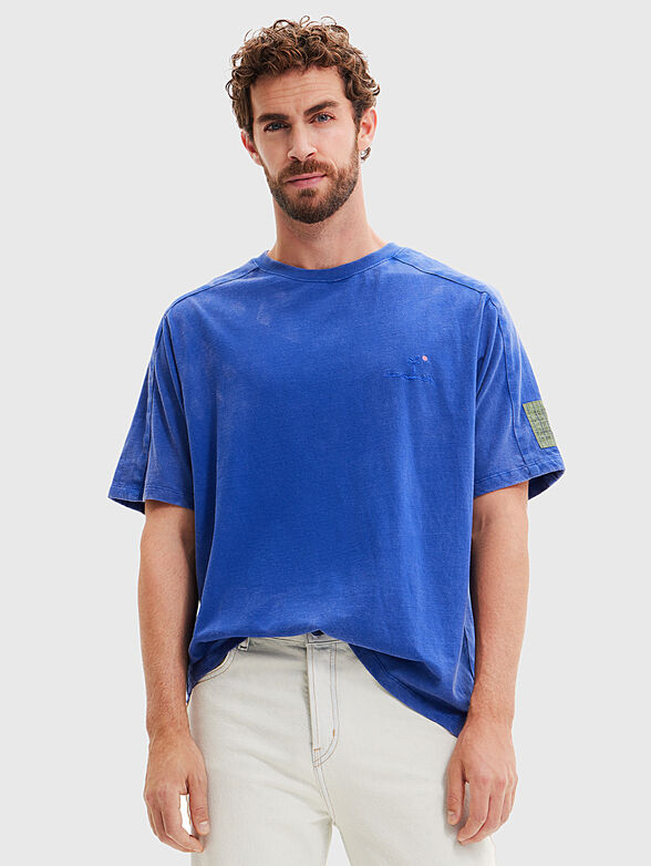 FRANK blue oversized T-shirt  - 1