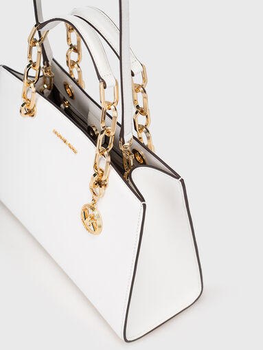 Beige leather bag - 5