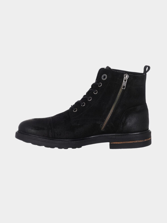 HUBERT Suede ankle boots - 4