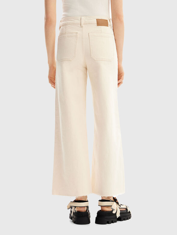 High waisted cropped jeans - 2