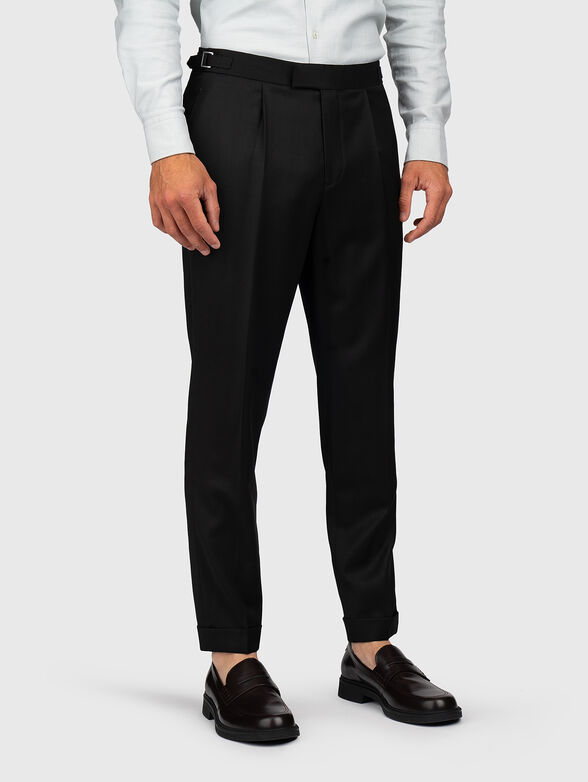 Black slim trousers - 1
