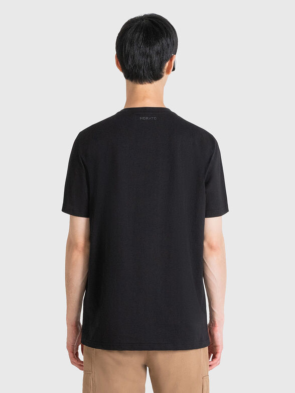 T-shirt with oval neckline and print - 2