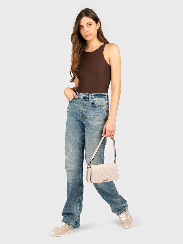 Brown top with logo - 2