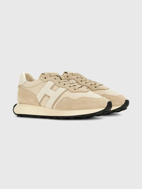 Beige sports shoes - 2