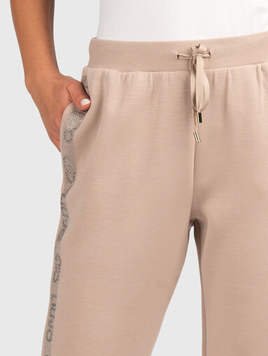 Sports pants with rhinestones - 3