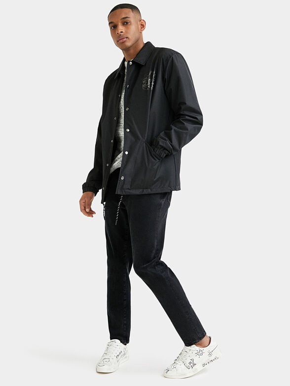 HERNANDEZ black jacket with collar - 3