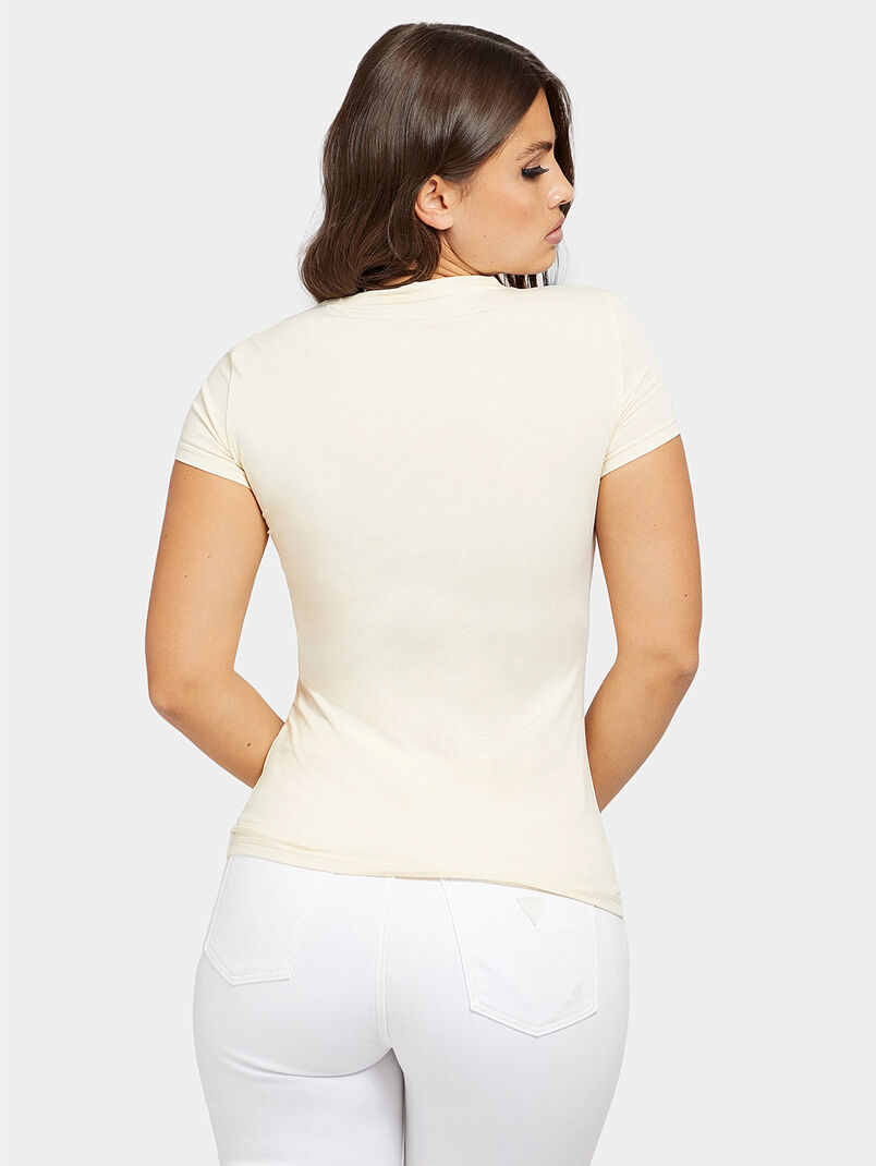 CHLOE black t-shirt with logo print - 3