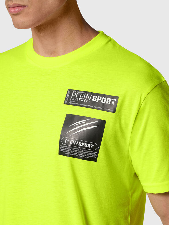 Black T-shirt with logo print - 4