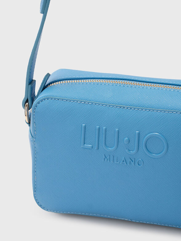 Crossbody bag in blue with logo  - 5