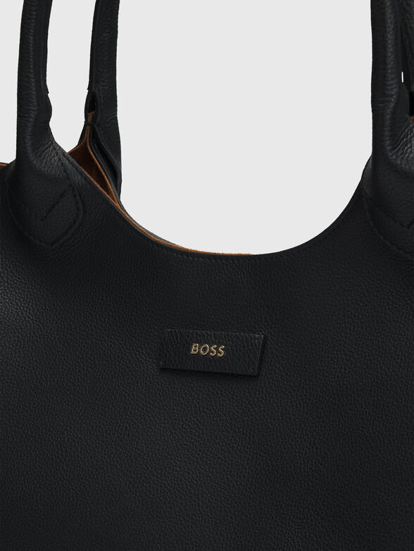 LENAH leather bag with logo - 5