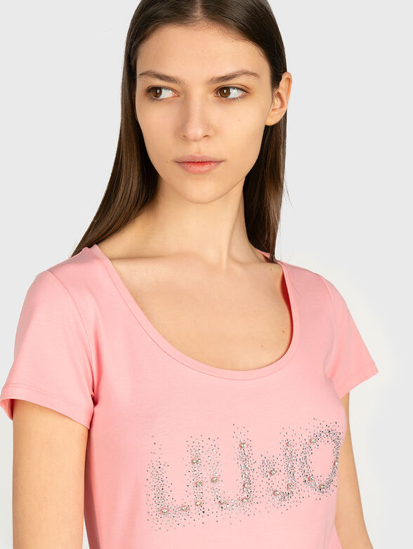 Black t-shirt with logo lettering - 2