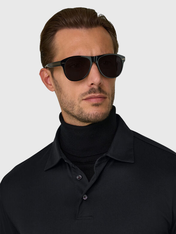 Cotton and silk polo shirt - 4