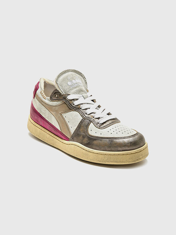 MI BASKET ROW CUT leather sneakers - 2