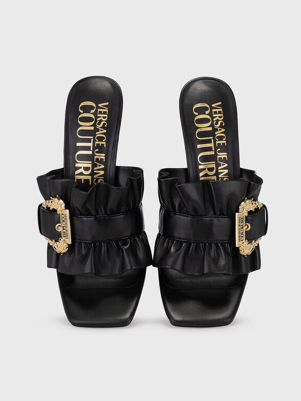 EMILY heeled slippers with gold accent  - 6