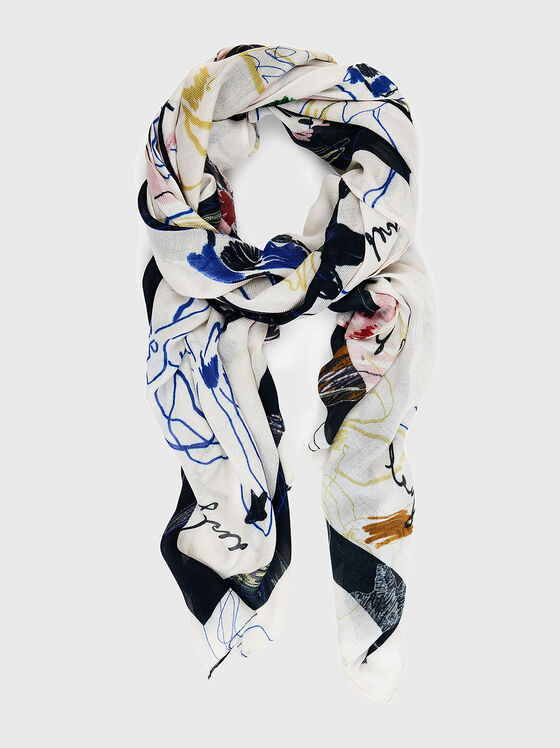 Дълъг шал с принт - 1