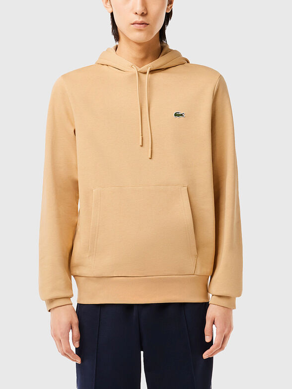 Hooded sweatshirt with logo accent - 1