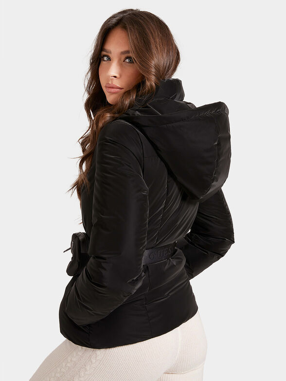 BELLA Belted padded jacket with hood - 2
