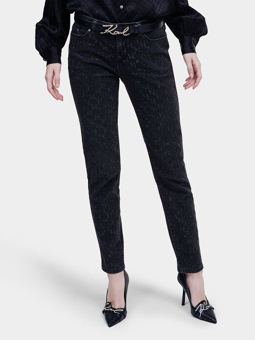 Jeans with rhinestones