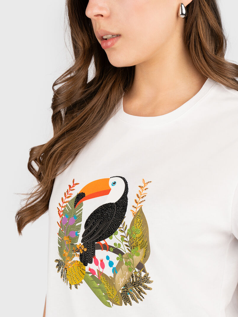 Black T-shirt with sequins - 3