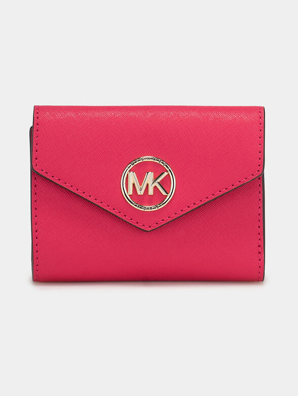 Small purse with golden logo element - 1