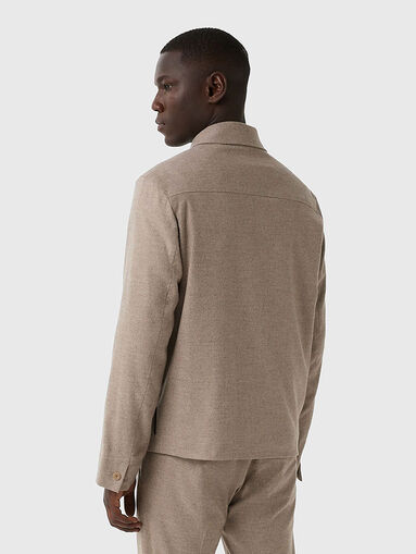 MIRCO wool jacket with buttons - 3