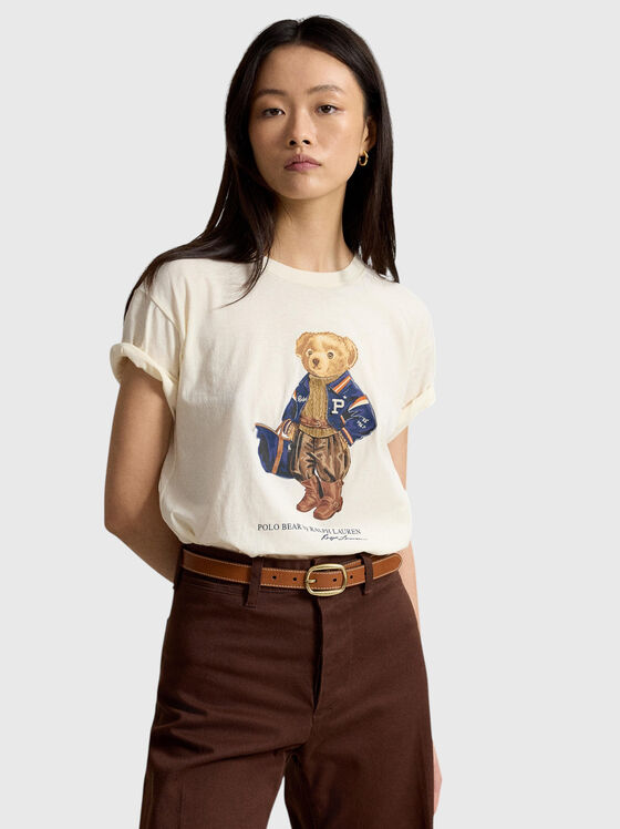 Тениска с Polo Bear принт - 1