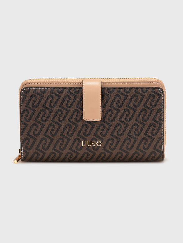 Wallet with monogram logo print - 1
