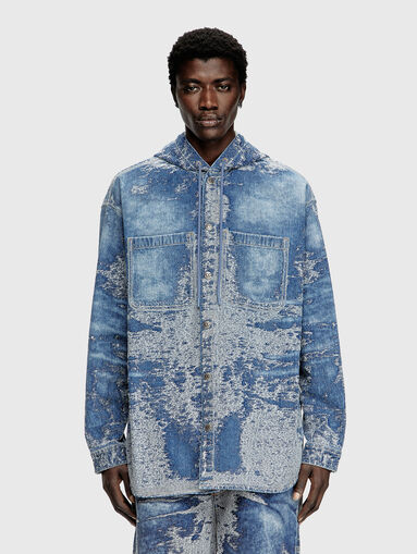 D-DEWNYS-HOOD-S denim shirt - 4
