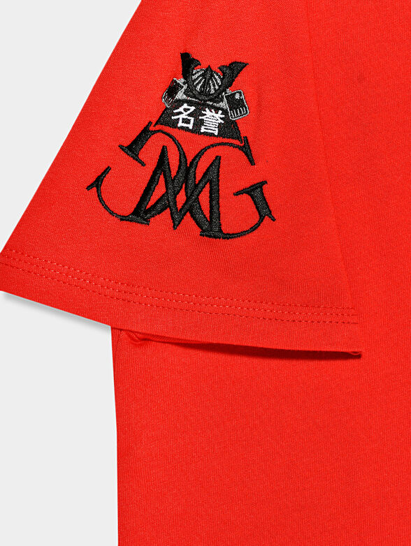 GMTS025 T-shirt  with print and embroidery - 6