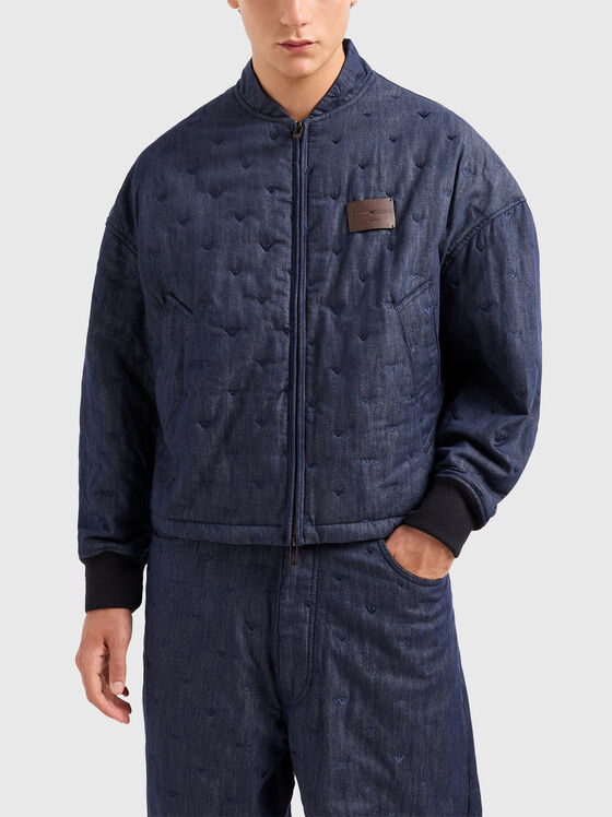 Дънково яке с бродерии  - 1