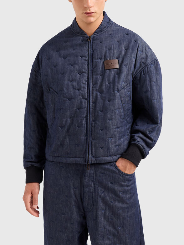 Denim jacket with embroidery  - 1