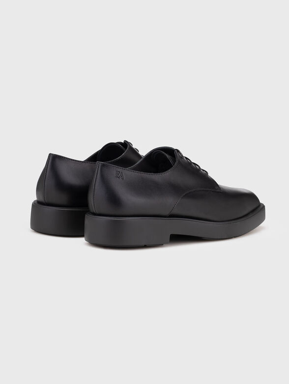 Leather shoes with logo detail - 3