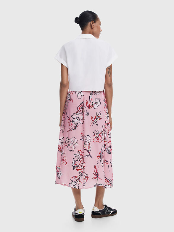 2-in-1 midi dress with detachable top - 2