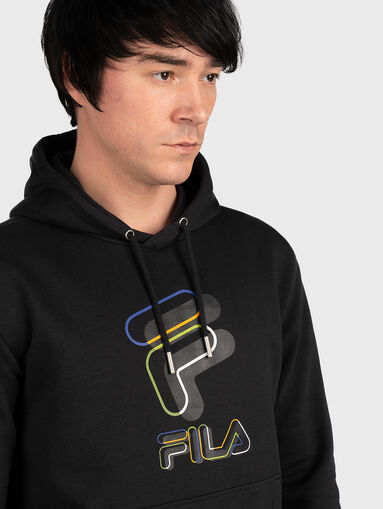 BEVER black sweatshirt with logo print - 5