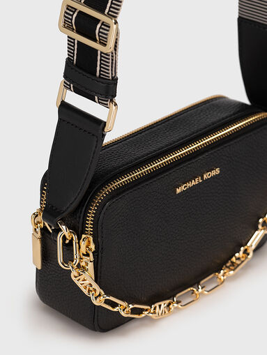 CAMPA crossbody black bag with logo accent - 5