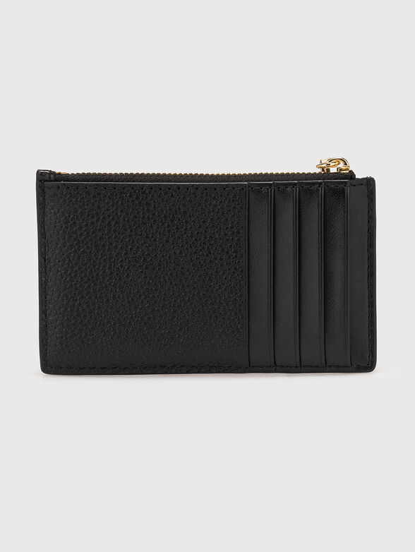 Leather cardholder with logo - 2