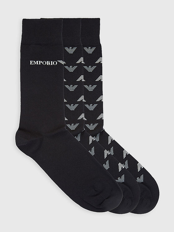 Комплект от два чифта чорапи с лого - 1
