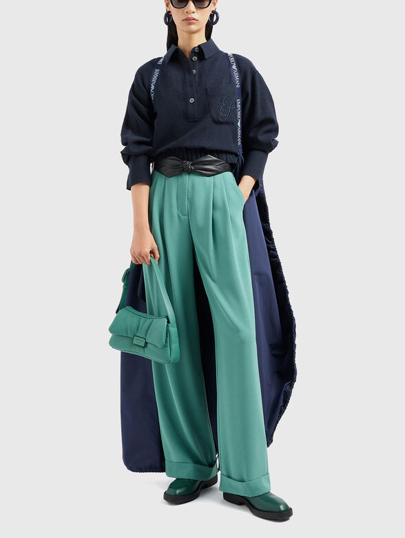 Wool shirt with cuffs - 1