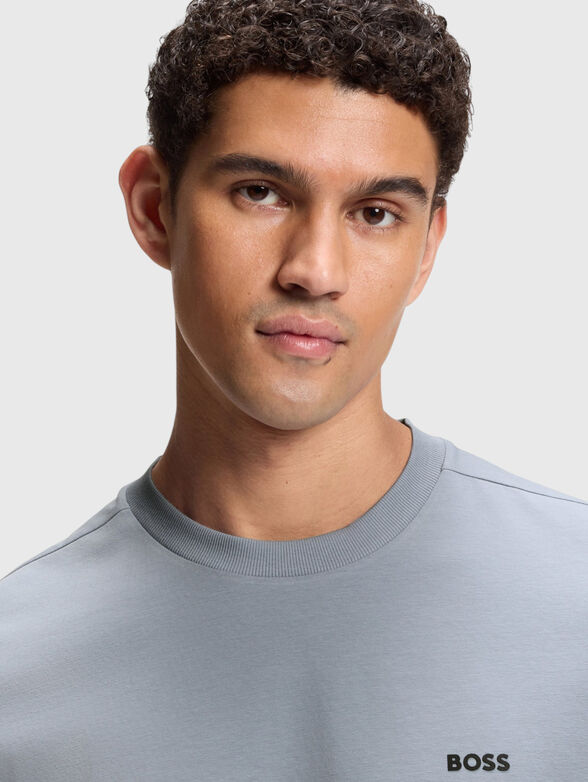 Gray cotton T-shirt - 4