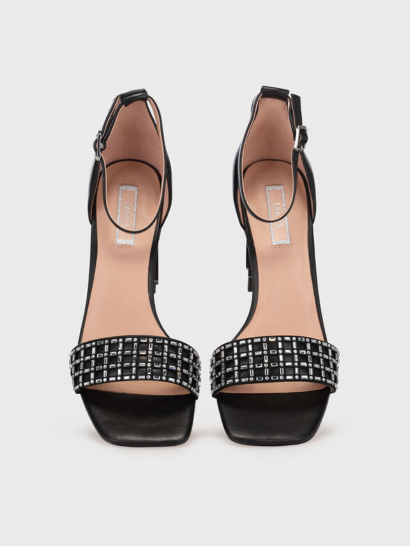 VIOLET black heeled sandals - 6