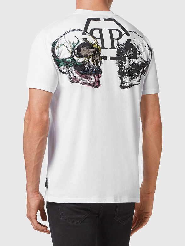 Cotton T-shirt with accent print on the back - 2