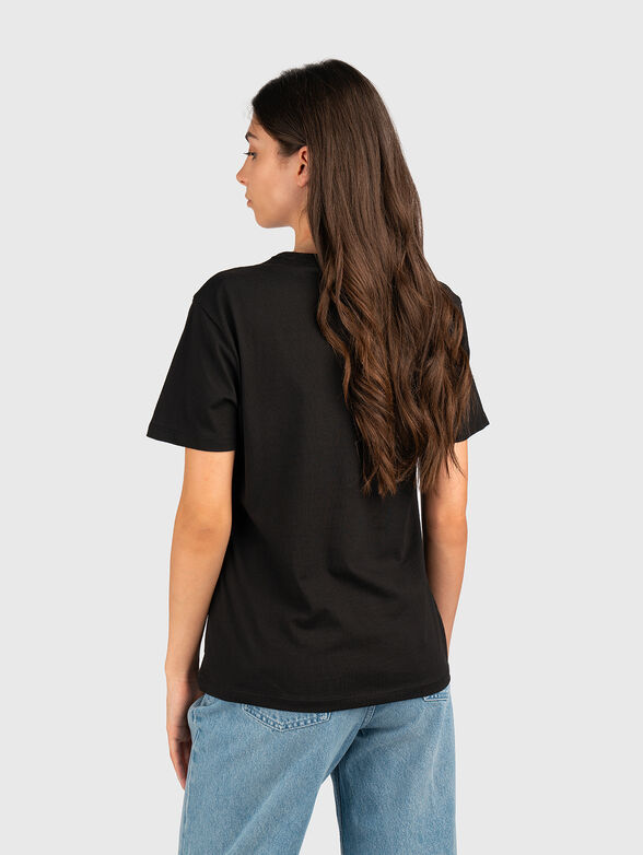 Cotton T-shirt with oval neckline - 2