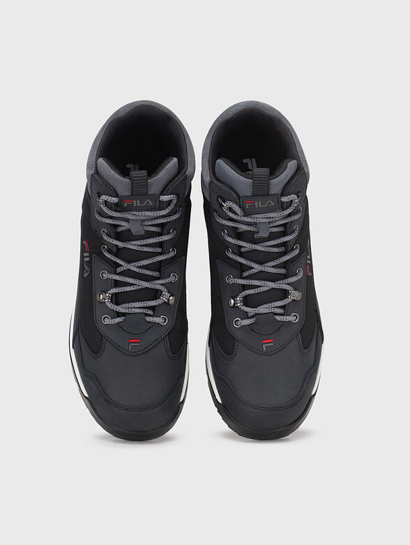 ALPHA MID Black high-top sneakers - 6