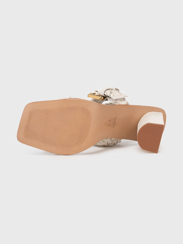 Nappa leather heeled sandals - 5