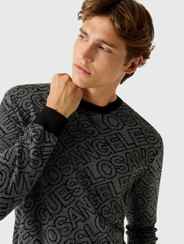 Jacquard logo sweater - 4