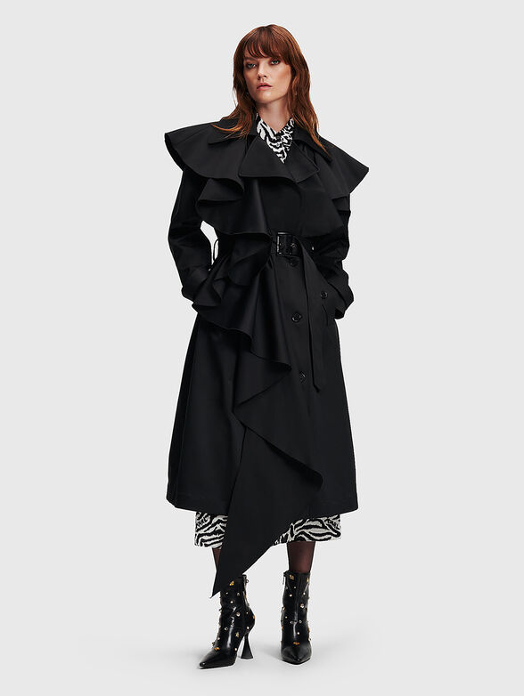 Ruffle trench coat BY HUN KIM - 1