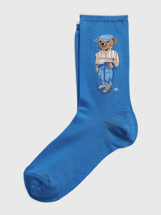 Polo Bear embroidery socks - 1