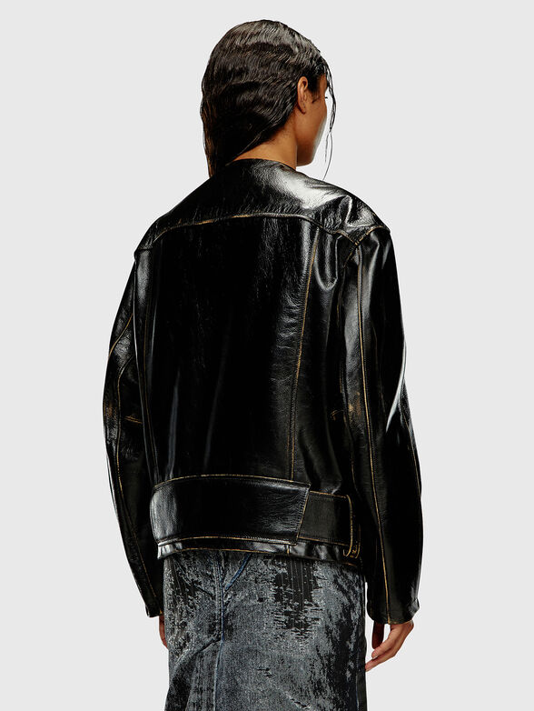 L-MARGY leather oversized jacket - 4