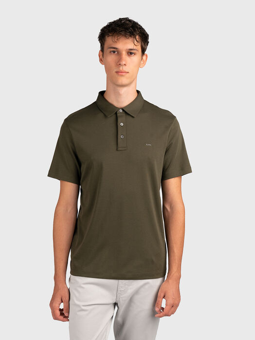 Embroidered logo cotton polo shirt